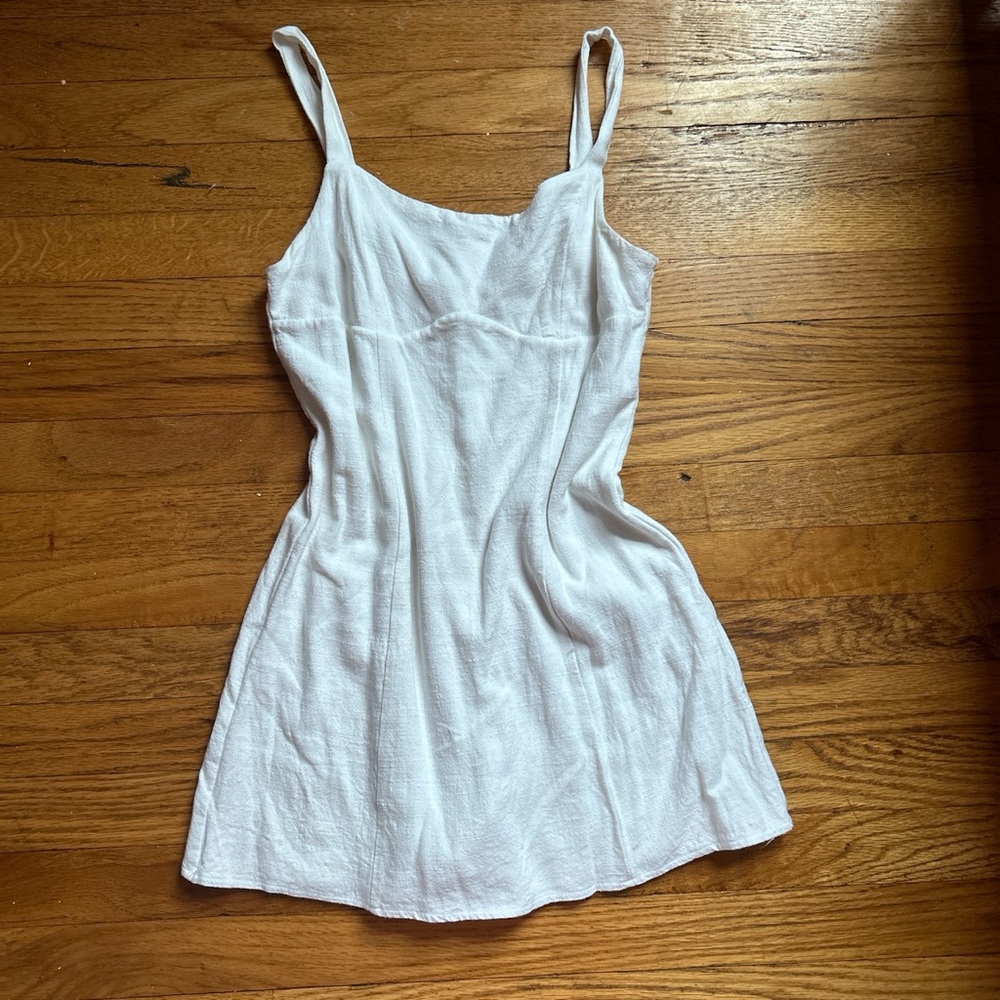 White linen romper